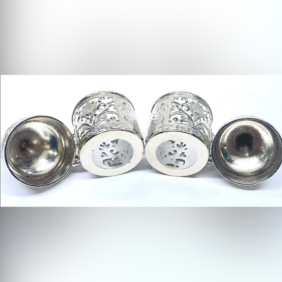 OTTOMAN Turkish coffee/tea set-Silver metal - classic/elegant- gift/home decor - Picture 6 of 9